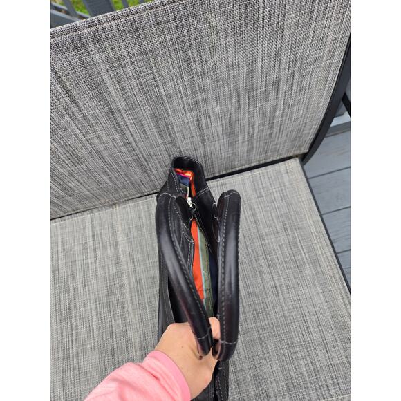 Coach Bleecker Black Leather Double Hanldes Tote Bag Purse - Picture 11 of 14